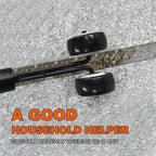 Curved Hook Weed Remover for Garden Patio Backyard Lawn Sidewalk Driveways Weeds Aluminum Alloy Manual Weeder Black
