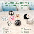 Wool Dryer Balls XL 6Pack Eco Dryer Balls-Dryer Balls Laundry Reusable-Softens Laundry Naturally Reduces Drying Time & Static No More Dryer Sheets with Storage Bag