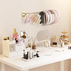 SNOWSTAR Metal Claw Clip Organizer Holder, Hair Clip Holder and Storage for Women and Girl,Claw Clips Hanger Display Hair Accessories for Wall Door Closet,Gold(1PCS)