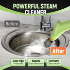 2500W Car Steam Cleaner for Home & Car, 10s Fast Heat Steamer for Cleaning, 6-Level Steam Control, Handheld Steam Cleaner with 37.19OZ Large Tank for Furniture, Grout, Tile & Floor(Green)