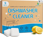 ORIENTLEAF Dishwasher Cleaning Tablets, Lemon Scent 9 Month Supply, Dishwasher Cleaner and Deodorizer, Dish washer Descaler
