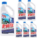 Drainfix & Septic Restorer 32 Oz Septic Tank Treatment | Drainfield Treatment | Septic Safe Drain Cleaner | Enzyme Drain Cleaner | Septic Cleaner | Exxon Valdez Patented - 6 Pack
