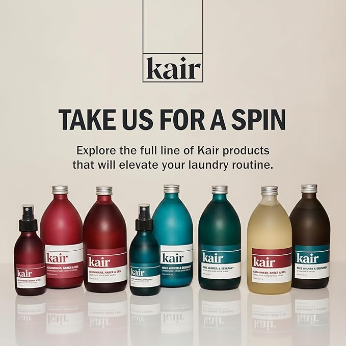 Kair Signature Fabric Conditioner - Wild Juniper & Bergamot | Plant-Based Fabric Softener, 16.9 Fl Oz, Vegan, Cruelty-Free, Biodegradable, Anti-Static Softens & Protects Fibers