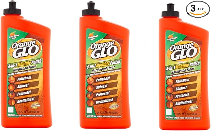 ORANGE GLO Hardwood Floor 4-in-1 Monthly Polish, 24 fl. oz. (3 Pack)