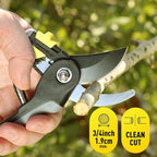Colwelt Loppers Hedge Clippers Garden Shears 3Pcs, Compact Garden Loppers Shear Set with 17’’ Bypass Branch Cutters & Hedge Shears & Pruners, Tree Shrub Care Kit for Lopping with Soft Grip Handle