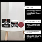 Metal Polishing Paste,100g Rust Buffing Cream With Pipe-Infused Pads,Cars Paste Protectant Scratch Remover Metal Care Kit,Rust Remover Cleaner for Oxidation,Tarnish,Discoloration From Chrome