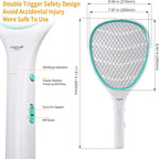 Faicuk 2 Pack Bug Zapper Racket Electric Fly Swatter