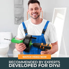 drain snake [50 FT] - Auto Feed - Ideal plumbing snake for sink and drain unblocking - Solid drain auger for real DYIs!