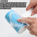 Reusable Travel Lint Roller 3 Pack, Washable Lint Roller Compact Pet Hair Remover Cleaner with Cover for Clothes, Pet Hairs, Include Large, Medium, Small Size