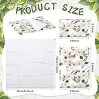 Geyee 50 Packs Facial Tissue Travel Packs Disposable Pocket Tissues for Wedding Guest Travel School Purse Home Supplies, 500 Sheets 3 Ply(Magnolia)