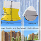 Double Sided Magnetic Window Cleaner Window Glass Wiper Cleaning Tool Magnetic Glider Washing Brush Equipment for High- Rise Single Glazed