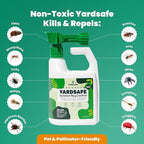 Cedarcide YardSafe | Kills & Repels Mosquitoes, Ticks, Fleas, Mites & More with Natural Essential Oils | Family & Pet-Safe | Eco-Friendly | 1 Quart (32 Oz.)