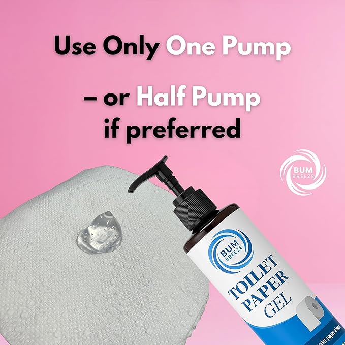 Toilet Paper Gel – 3 Month Size – A Cleaner Way to Wipe – Wet Wipe Alternative & Flush Safe – Toilet Paper Foam, Spray, or Lotion Substitute for Wiping – 8.45oz