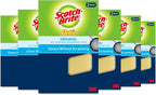Scotch-Brite Dobie Pads, Dobie Sponge for All Purpose Cleaning of Kitchen, Bathroom, and Household, Non Scratch Dobie Cleaning Pads Safe for Non-Stick Cookware, 12 Dobie Pads