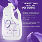 Zero Odor – Litter Odor Eliminator - Patented Molecular Technology - Pet Safe & Works on all types of litter, 64oz Refill
