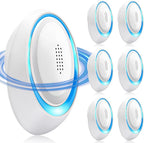 2025 Upgraded Ultrasonic Pest Repeller Indoor Ultrasonic Repellent, Mouse Repellent for Roach, Rodent, Mouse, Mosquito, Mice, Spider, Ant, Bugs Electronic Plug-in Pest Control 6 Pack（White）