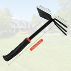 FR Garden Hoe and Weed Puller Rake, Hoe and Cultivator, Hand Tiller for Gardening