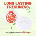 Knixmax Versatile Deodorizer Balls for Shoes Gym Bags Home Freshener for Closets Lockers Odor Eater Eliminate Unpleasant Scent Cologne Basketball