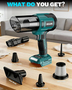 Cordless Vacuum Cleaner for Makita Battery, 5 in 1 Lightweight Electric Handheld Vacuum with 3 x HEPA Filter, 20KPA Powerful Suction, 200W Brushless Motor for Carpet,Sofa,Car (Battery Not Included)