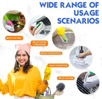 Lallisa 6 Pcs Scrub Brush for Cleaning with Handle Comfortable to Grip Heavy-Duty Flexible Stiff Bristles Scrubber Brushes Bulk for Shower Bathroom Carpet Kitchen Floor Tiles (Blue,Green)