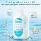 Floor Cleaning Solution Ocean Scent, Compatible with Roborock Cleaning Solution Quick Drying Without Residue Suitable for All Robot Vacuums and Wet Dry Dual-Use Vacuum Cleaners (2.5 L, Ocean)