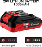Power Drill Cordless: DEKO PRO Cordless Drill 20V Electric Power Drills Set Tool for Women with Battery and Charger 20 Volt Drills Driver Kit Red