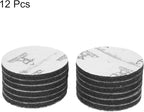 HARFINGTON 12pcs Scrubber Scouring Pads 1200 Grits 5 Inch Drill Power Brush Hoop and Loop Surface Conditioning Disc Drill Scuffing Disc Scrub Pads for Home Kitchen Cleaning, Light Grey