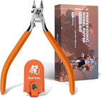 RUITOOL Model Nippers, Model Tools for Advancers to Repair and Fix Plastic Models, Ultra-thin Single Blade Model Nipper, Non-slip Grip 4.7 Inch Sprue Cutter for Plastic Model Building