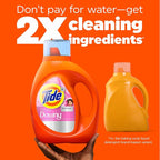 Tide Plus Boost of Ultra Downy Liquid Laundry Detergent, April Fresh Scent, 132 fl oz, 94 Loads, Laundry Detergent Liquid with Long-Lasting Freshness