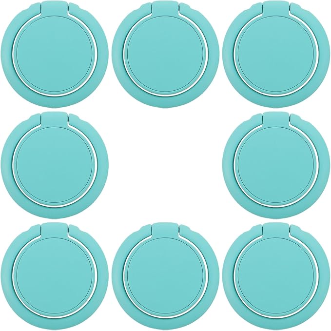 FUOYLOO 8pcs Adhesive Wall Glasses Organizer - 180° Folding Eyewear Storage Rack for Small Spaces - Eyeglass Holder for Home and Office Use Green