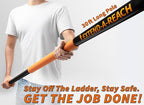 36 Foot High Reach Duster Kit with 5-30 ft Extension Pole // High Ceiling Duster Cleaning Kit with Telescopic Pole // Cobweb Duster // Feather Duster and Ceiling Fan Duster // The Ultimate Dusting Kit