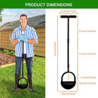 Edger Lawn Tool 41 Inches with Two Replaceable Blades Manual Lawn Edger with T-Grip for Yard, Garden, Landscaping, Sidewalk and Flower Bed