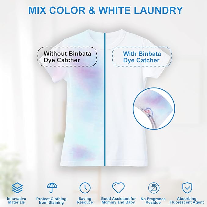 Color Grasper for Laundry 160 Count, Fragrance Free Dye Catcher Essential for Home Use, Dye Guard Grabber Sheets for Laundry in-Wash Sheets