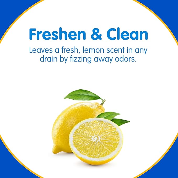 Plink Fizzy Drain Freshner and Cleaner, Prevents Buildup and Removes Drain Odor, Lemon Scent, 6 Count (Pack of 4)