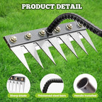 Detachable Gardening Hand Weeder Tool, Manual Weeder Claw Remover, Weed Puller Rake, Detachable Garden Hand Weeder Tool, Effective Uprooting for Lawn Garden Yard Vegetable Backyard Farm (7 Tines)