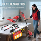 Cordless Tiller Cultivator for Milwaukee 18V Battery (Tool Only), 310RPM Electric Rototiller Garden Tools with 40 Steel Tines, 9.1In Tilling Width & 6.3In Depth Tiller for Gardening, Folding Design