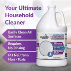Sheiner's Multipurpose Cleaner Concentrate, No-Rinse Floor Cleaner for Mopping & Floor Degreaser for Home, Safe for Kids & Pets, Non-Toxic Lavender Scent All Purpose Cleaner Supplies,1-Gallon.