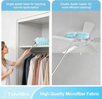 Dusters for Cleaning with Extension Pole for Swiffer, 66 inches Extended Handle Dusting Wand Kit with 10 Refills, 360 Degree Heavy Duty Microfibers Dust Removing Tool for Ceiling Fan Wall