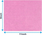 GLIMGLINT Pink Microfiber Cleaning Cloth, 100 Pack Cleaning Rags, Lint-Free, Ultra Absorbent Reusable Paper Towels for Home, Kitchen, Car, Garage or Shop, Dish Rags, 11" x 9"