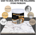 Marble Polishing Paste Kit, Marble Polishing Compound, Countertop Cleaner, Quartz Polish, Sealant & Protector For Marble Countertops, Floors, Walls
