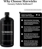 Mavwicks Fragrances - Luxury Scented Liquid Fabric Softener (Goddess) 32 Oz – Crafted with Clean Ingredients – Reduces Static, and Softens Clothes – Safe for All Fabrics and Skin