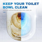 Vacplus Toilet Bowl Cleaners - 6 Pack, Automatic Long-Lasting Toilet Cleaner Bottles, Easy-to-Use & Powerful Cleaning