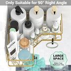 Corner Shower Caddy Bathroom Organizer: Adhesive Shower Rack Bathtub Shelves - 3Pack No Drilling Shower Shelf - Stainless Steel Organizer