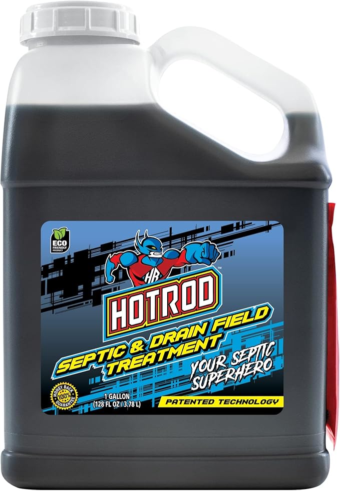 Hotrod Emergency Septic and Drainfield Treatment - Reduces Solids in Tank and Leach Field - Extend Septic System Life