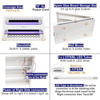 Awoco 11W 100V-240V LED Wall Mount or Table Standing Sticky Fly Trap Lamp for Capturing Flies, Mosquitoes, Moths and Flying Insects (Fly Trap + 6 Glue Boards)
