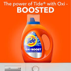Tide Ultra Oxi Boost Liquid Laundry Detergent, 92 fl oz, 65 Loads, Advanced Stain Remover, Laundry Detergent Liquid with Extra Oxi Power