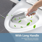 Toilet Bowl Cleaner Pumice Stone -Hard Water Stain Remover with Ergonomic Handle, Powerfully Removes Toilet Bowl Rings，Rust &Lime，Ideal for Toilet Brush/BBQ Grills/Sink/Pool/Bathroom【2Pack】