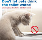 Vacplus Automatic Toilet Bowl Cleaner Tablets, Drop-In Tank Cleaner for Bathroom, Prevent Stains & Deodorize, Long-Lasting Cleaning Tabs, Easy-Use Freshener for Bowl & Tank, 30 Pack