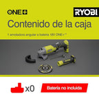 Ryobi 5133001903 R18AG-0 One+ Cordless Angle Grinder Angled