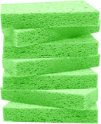 Large Cellulose Sponges, Kitchen Sponge for Dish, Thick Heavy Duty Scrub Pads, Non-Scratch Scrubber for Household/Cookware/Bathroom/Office/Boat 5.5" x 3" x 1" (7 Pack) Green